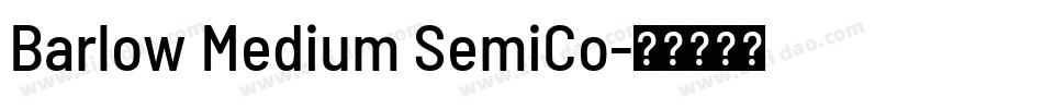 Barlow Medium SemiCo字体转换